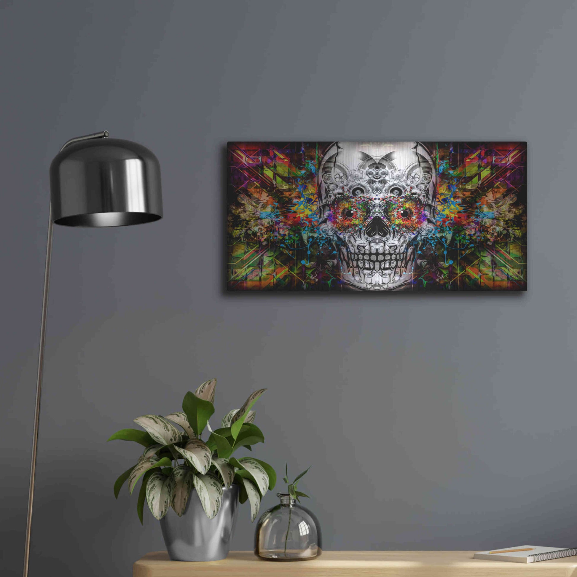 Luxe Metal Art 'The Effect' Metal Wall Art,24x12