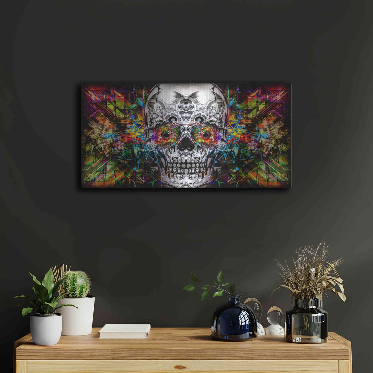Luxe Metal Art 'The Effect' Metal Wall Art,24x12