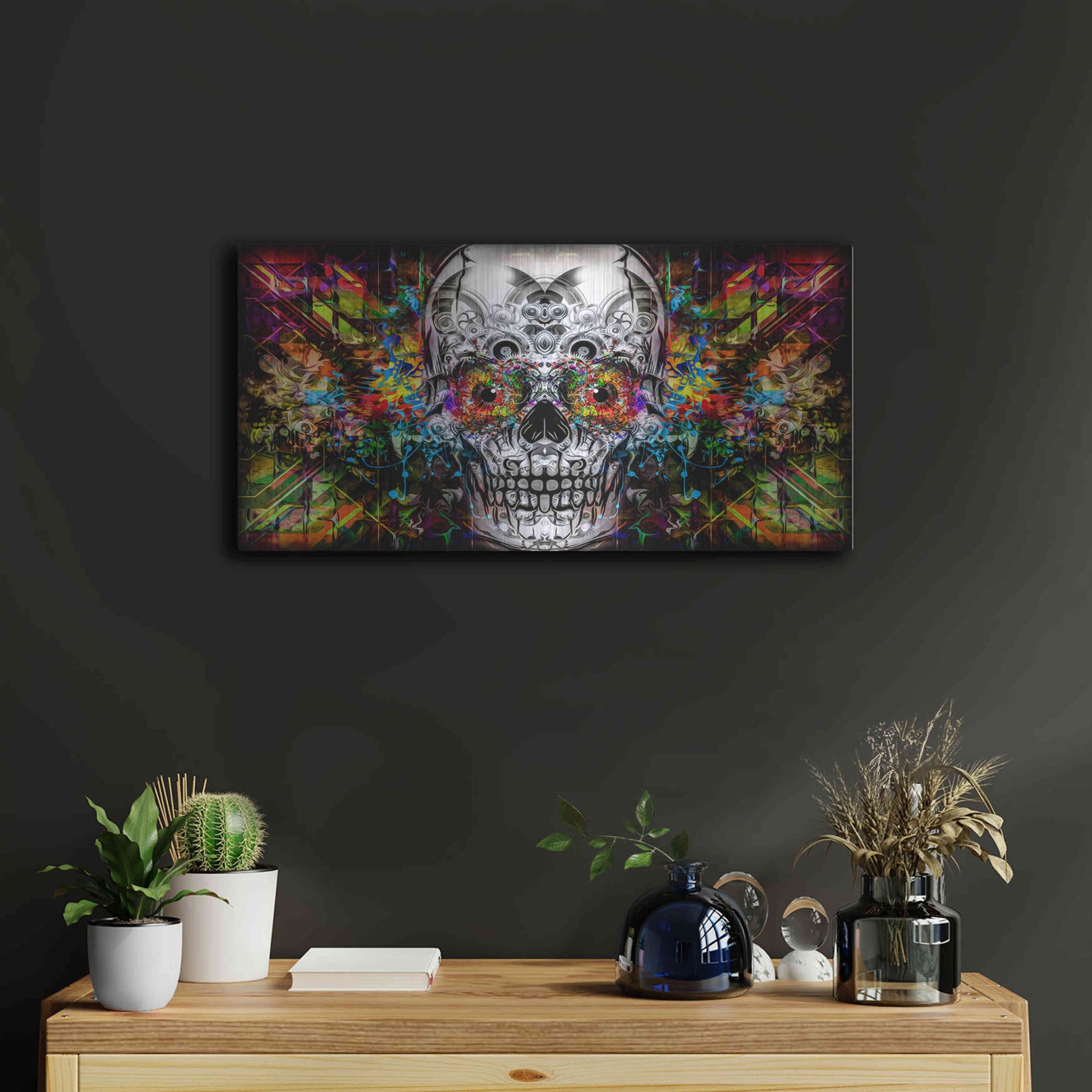 Luxe Metal Art 'The Effect' Metal Wall Art,24x12