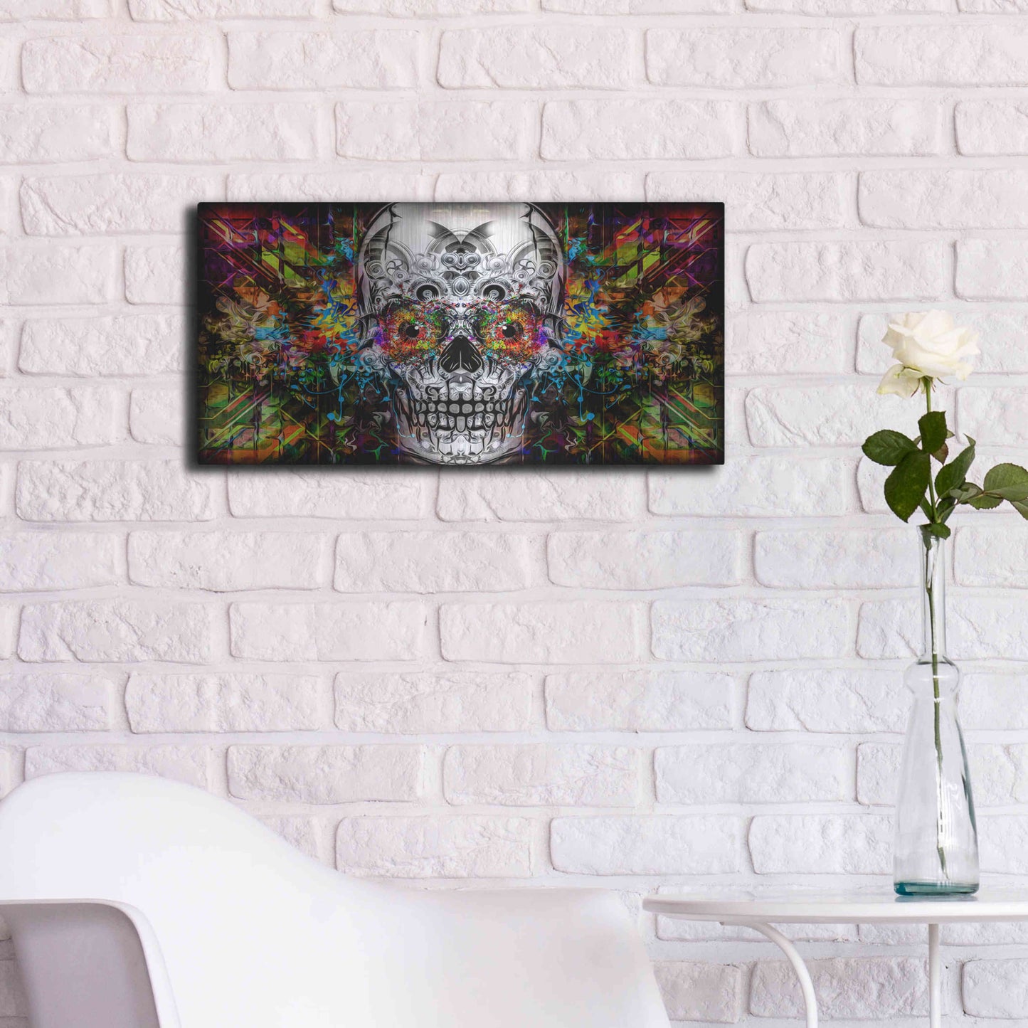 Luxe Metal Art 'The Effect' Metal Wall Art,24x12