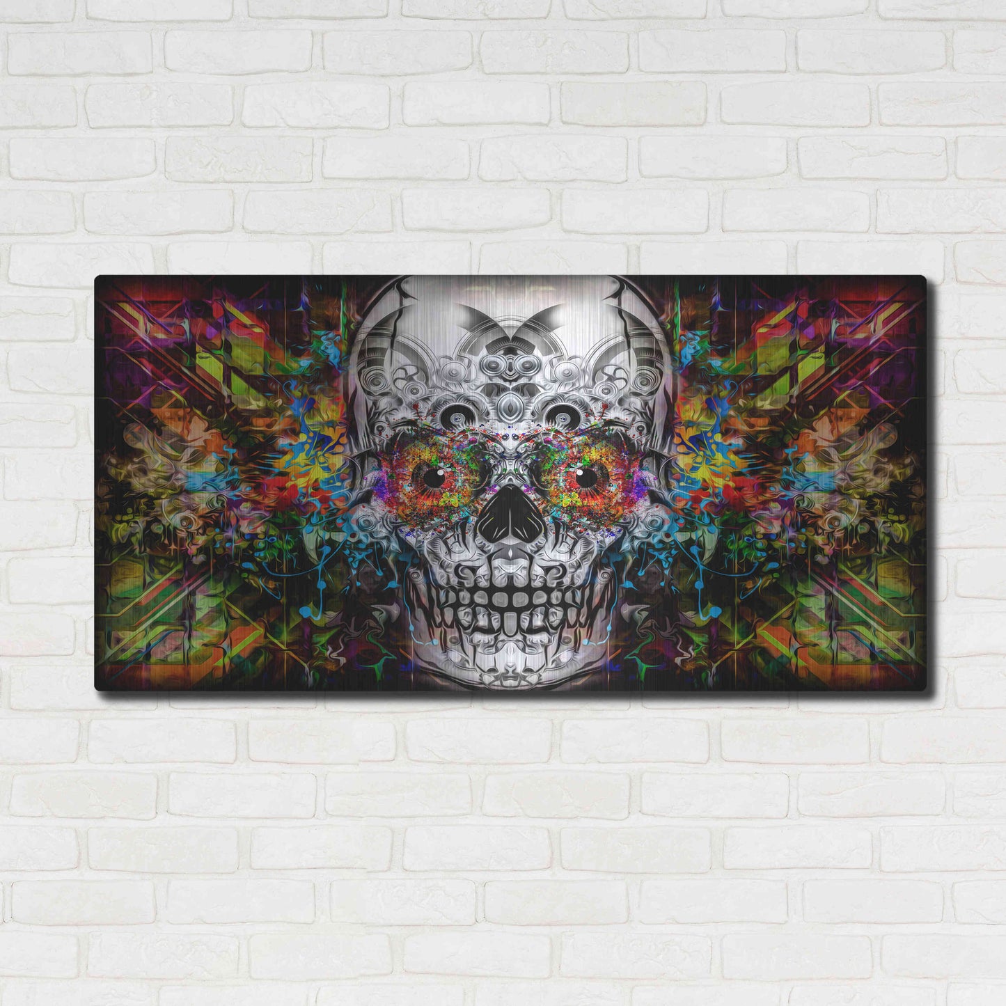 Luxe Metal Art 'The Effect' Metal Wall Art,48x24