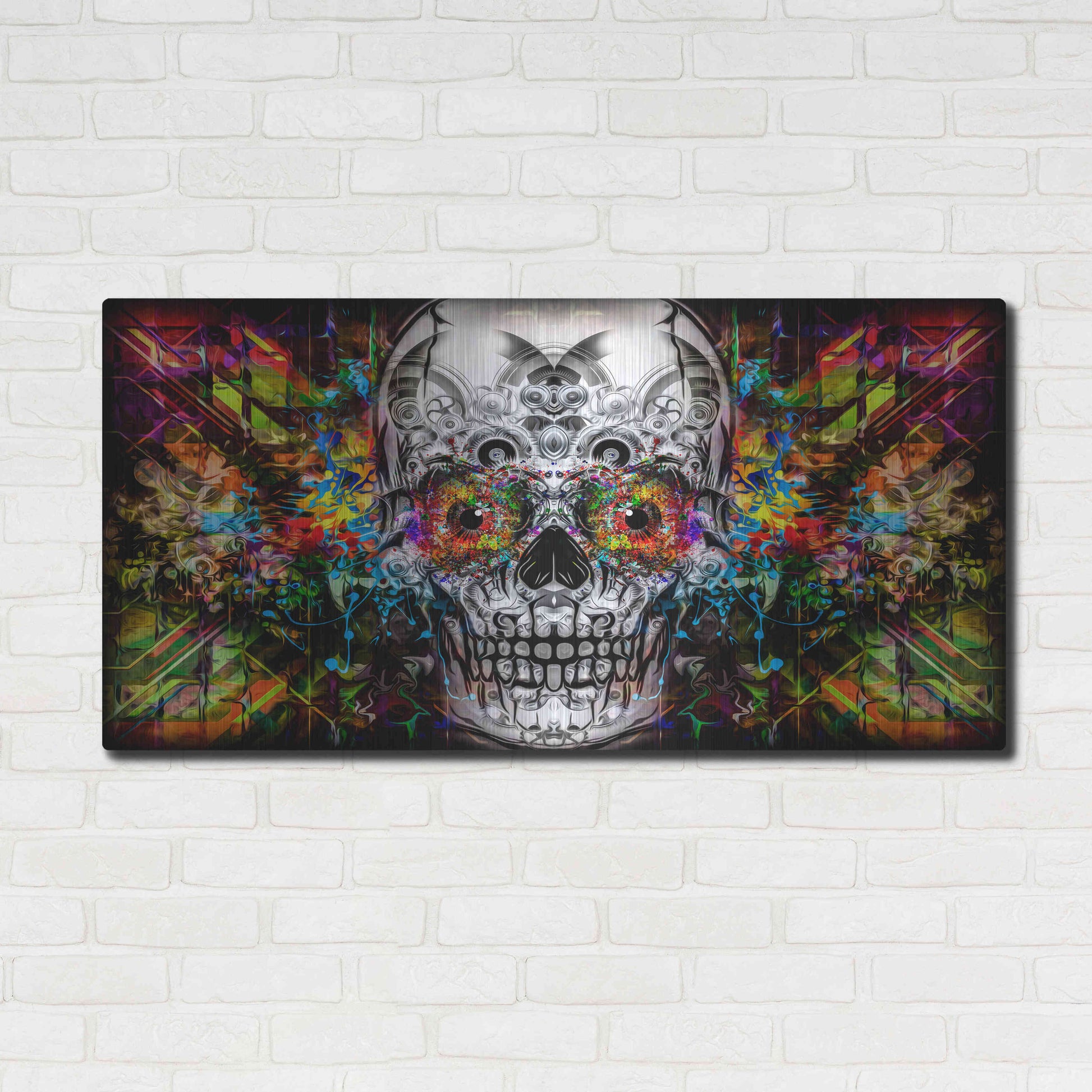 Luxe Metal Art 'The Effect' Metal Wall Art,48x24