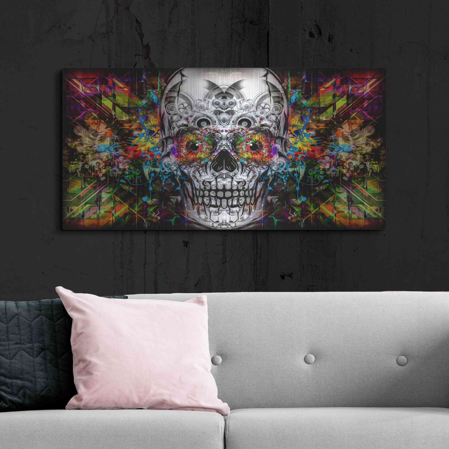 Luxe Metal Art 'The Effect' Metal Wall Art,48x24