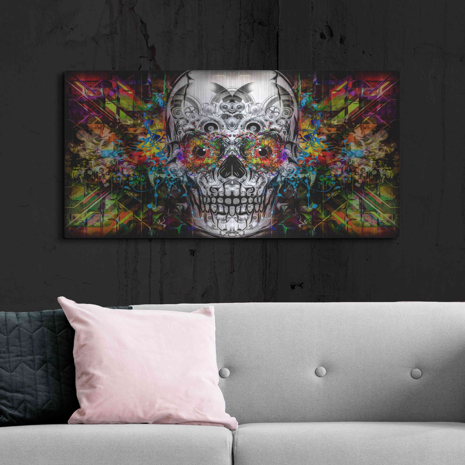 Luxe Metal Art 'The Effect' Metal Wall Art,48x24