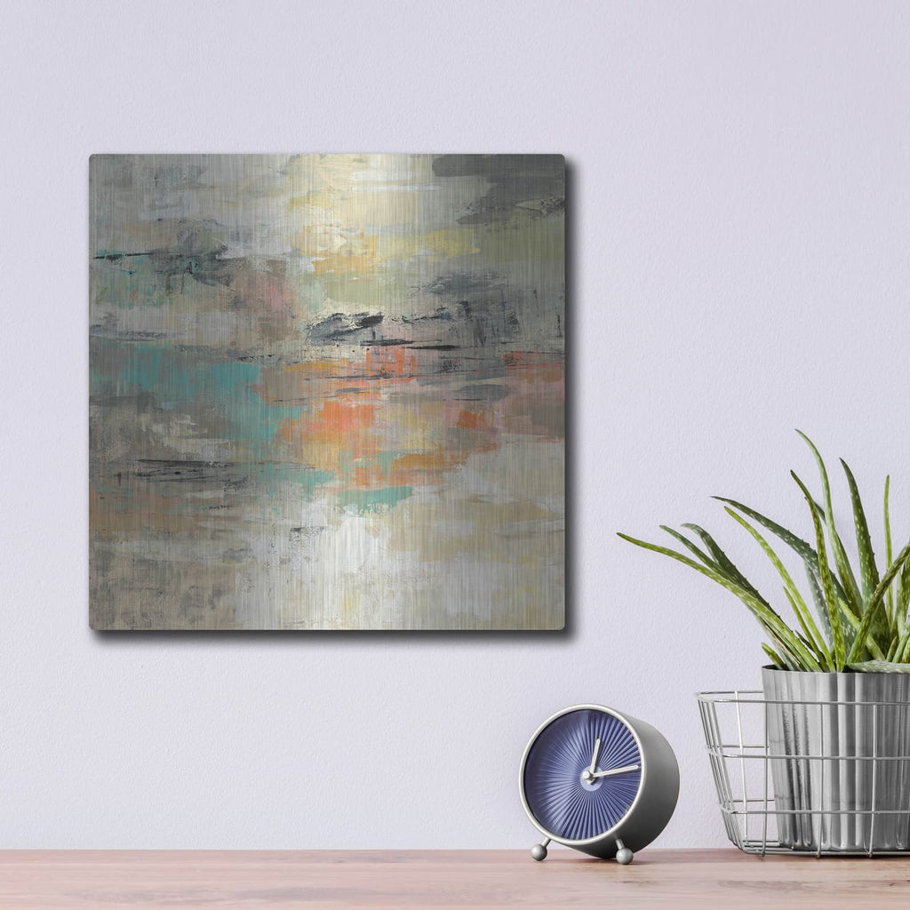 'Gentle Gaze' by Silvia Vassileva – Metal Wall Art, 12x12 room view