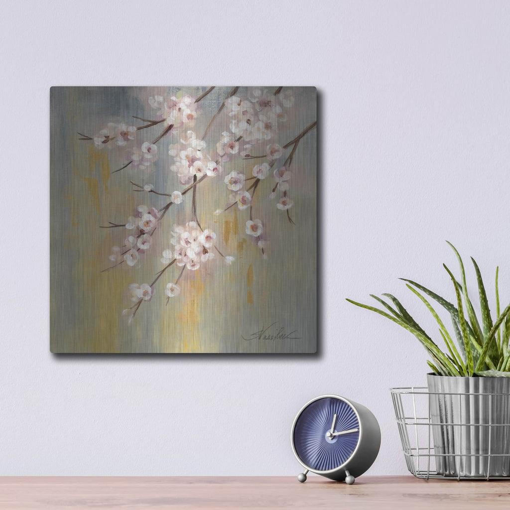 'Cherry Cloud' by Silvia Vassileva – Metal Wall Art, 12x12 room view