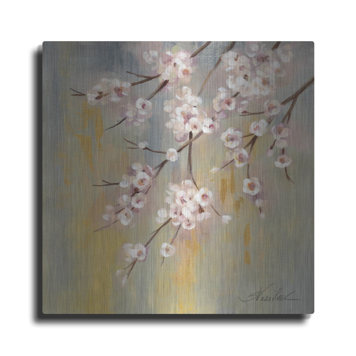 'Cherry Cloud' by Silvia Vassileva – Metal Wall Art