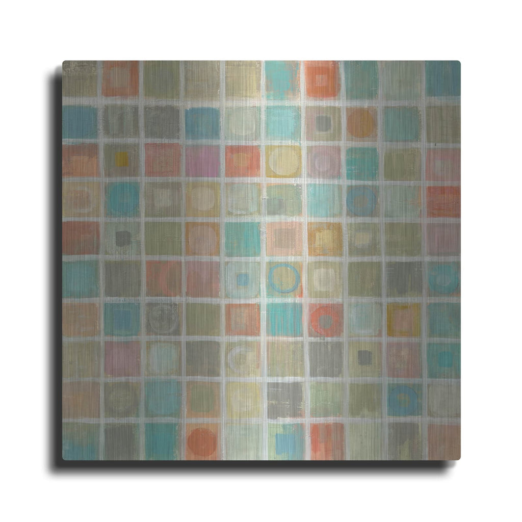 'Sea Glass Mosaic' by Silvia Vassileva – Metal Wall Art