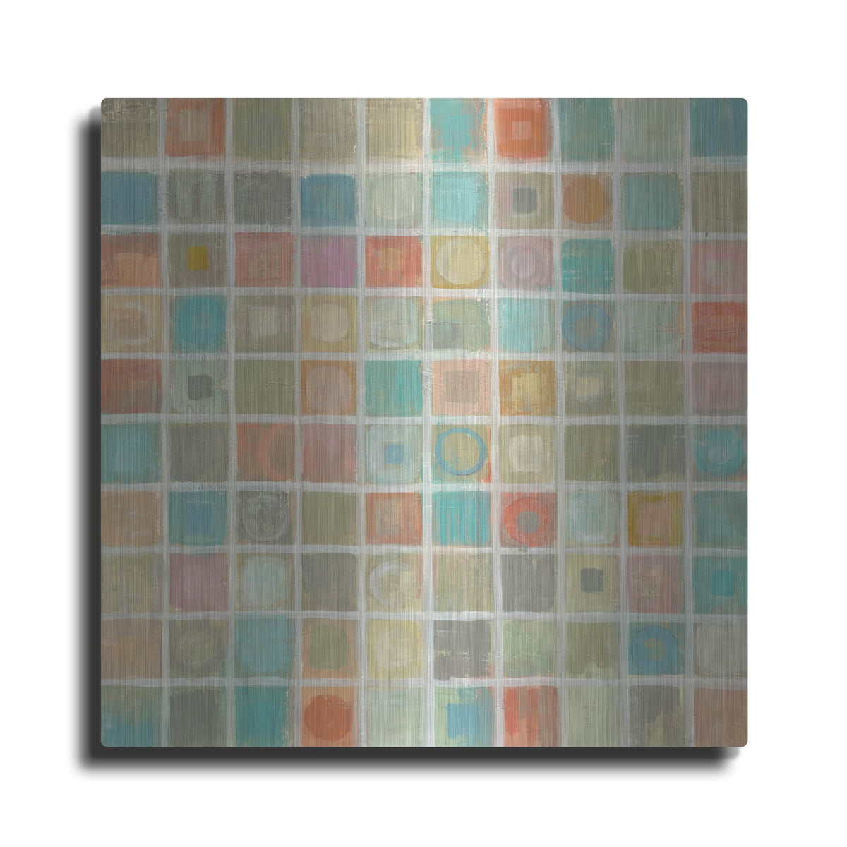 'Sea Glass Mosaic' by Silvia Vassileva – Metal Wall Art