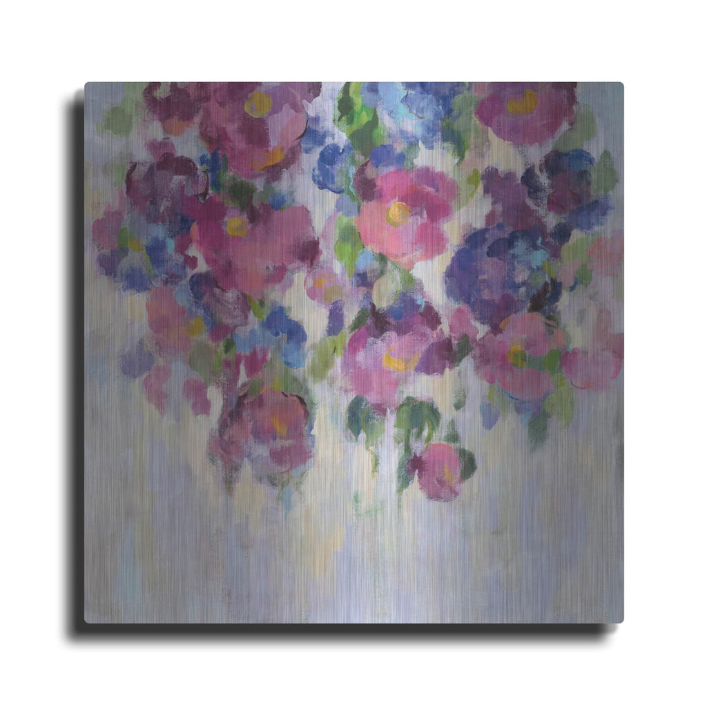 'Pink and Blue I' by Silvia Vassileva – Metal Wall Art