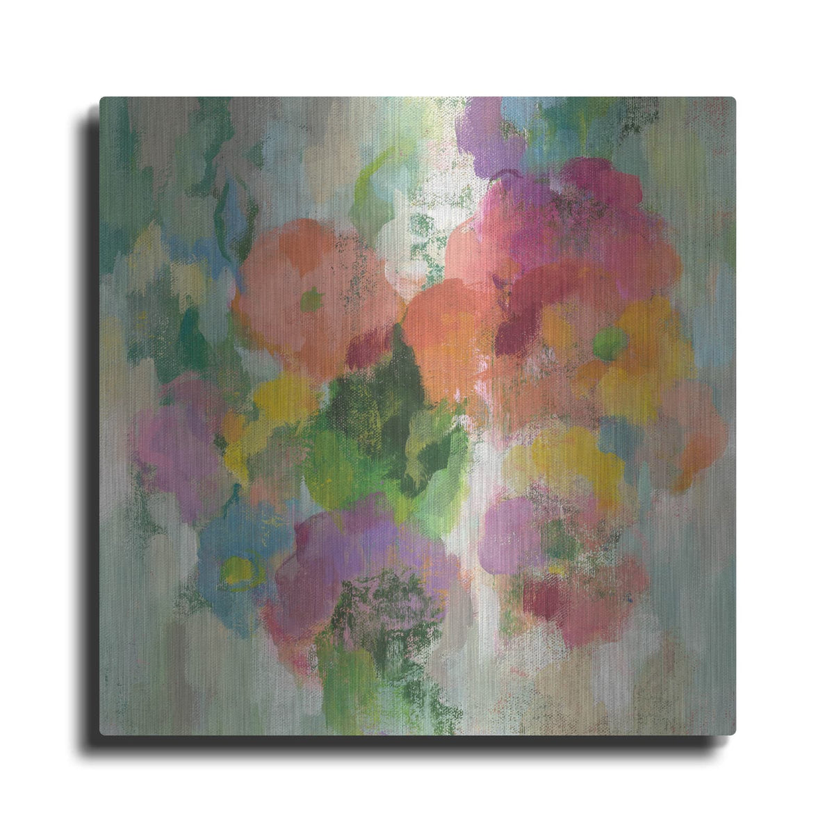 'Colorful Garden II' by Silvia Vassileva – Metal Wall Art