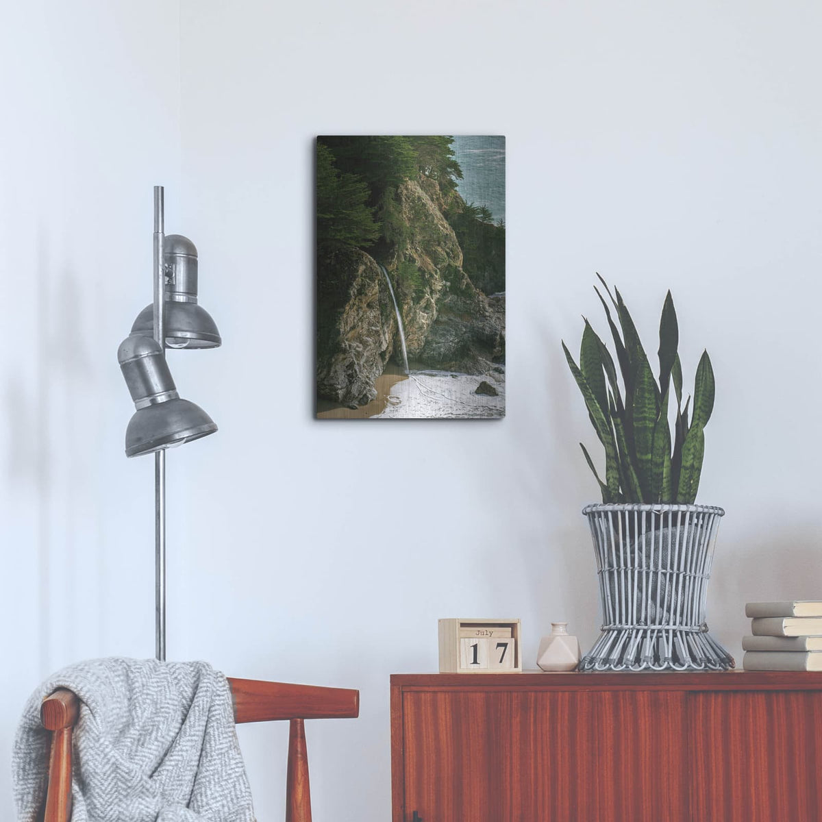 'Cali - BigSur' by Luxe Metal Portfolio – Metal Wall Art, 16x24 room view