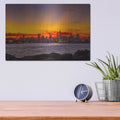 'Port Of Miami - Last Light' by Luxe Metal Portfolio – Metal Wall Art, 16x12 room view