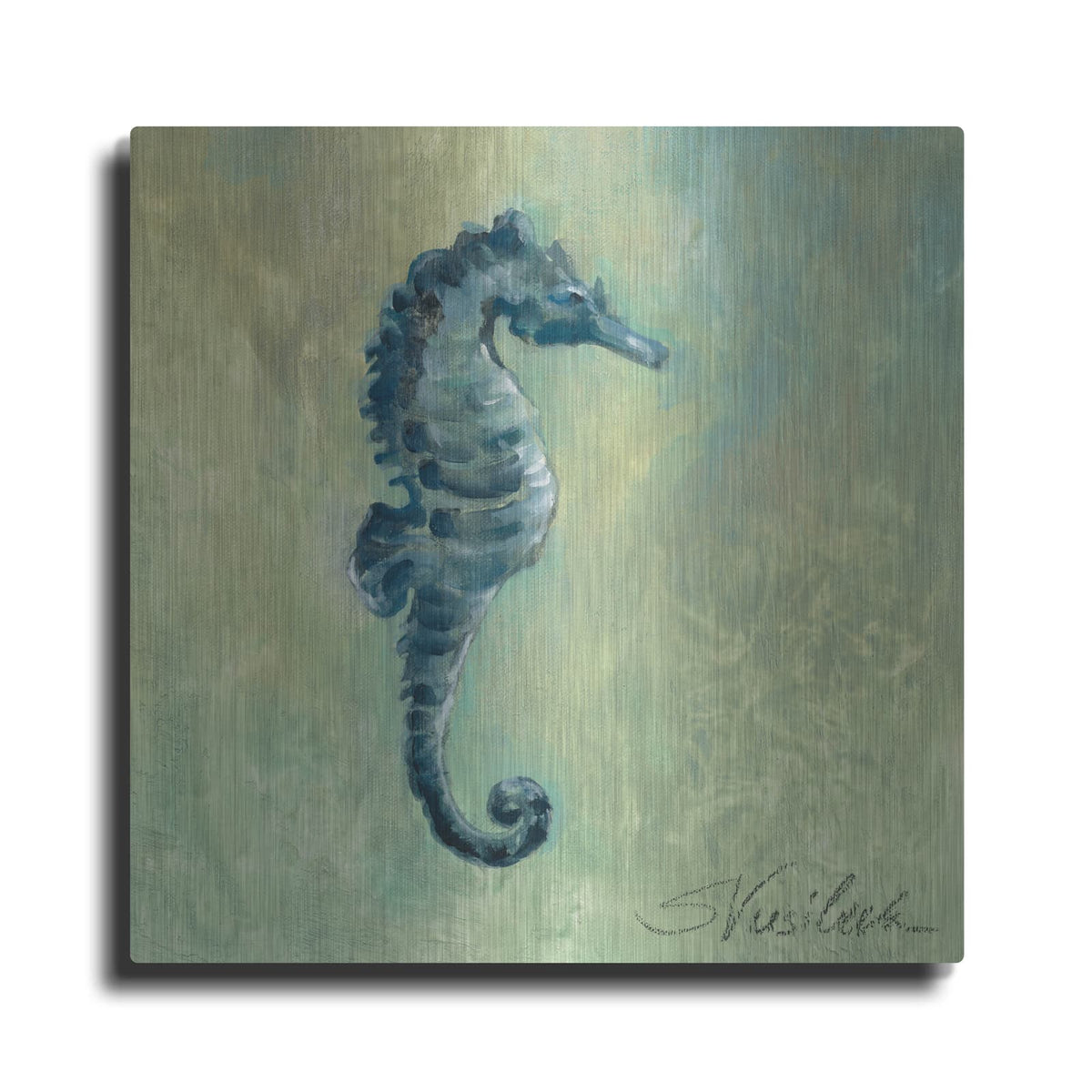 'Indigo Sea Life I' by Silvia Vassileva – Metal Wall Art