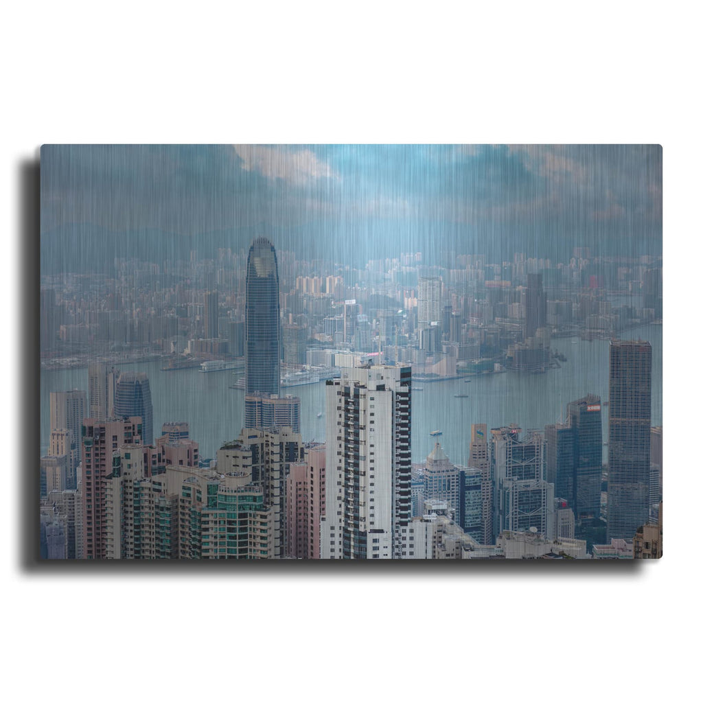 'Honk Kong View' by Luxe Metal Portfolio – Metal Wall Art