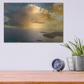 'Morning Rain Over Pillsbury Sound USVI' by Luxe Metal Portfolio – Metal Wall Art, 16x12 room view