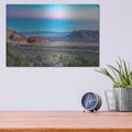 'Nevada - Red Rocks Sunset' by Luxe Metal Portfolio – Metal Wall Art, 16x12 room view