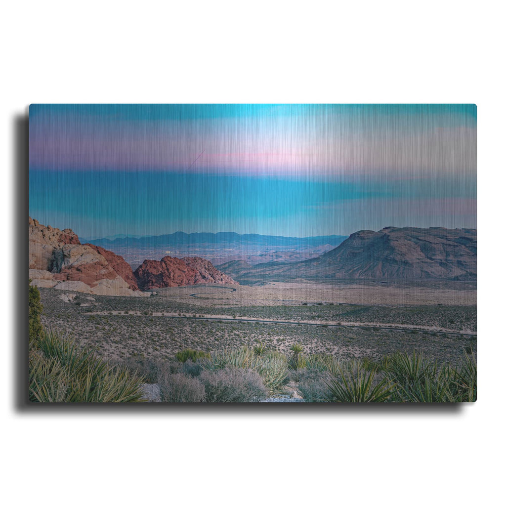 'Nevada - Red Rocks Sunset' by Luxe Metal Portfolio – Metal Wall Art