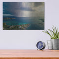 'St Thomas USVI Rain' by Luxe Metal Portfolio – Metal Wall Art, 16x12 room view
