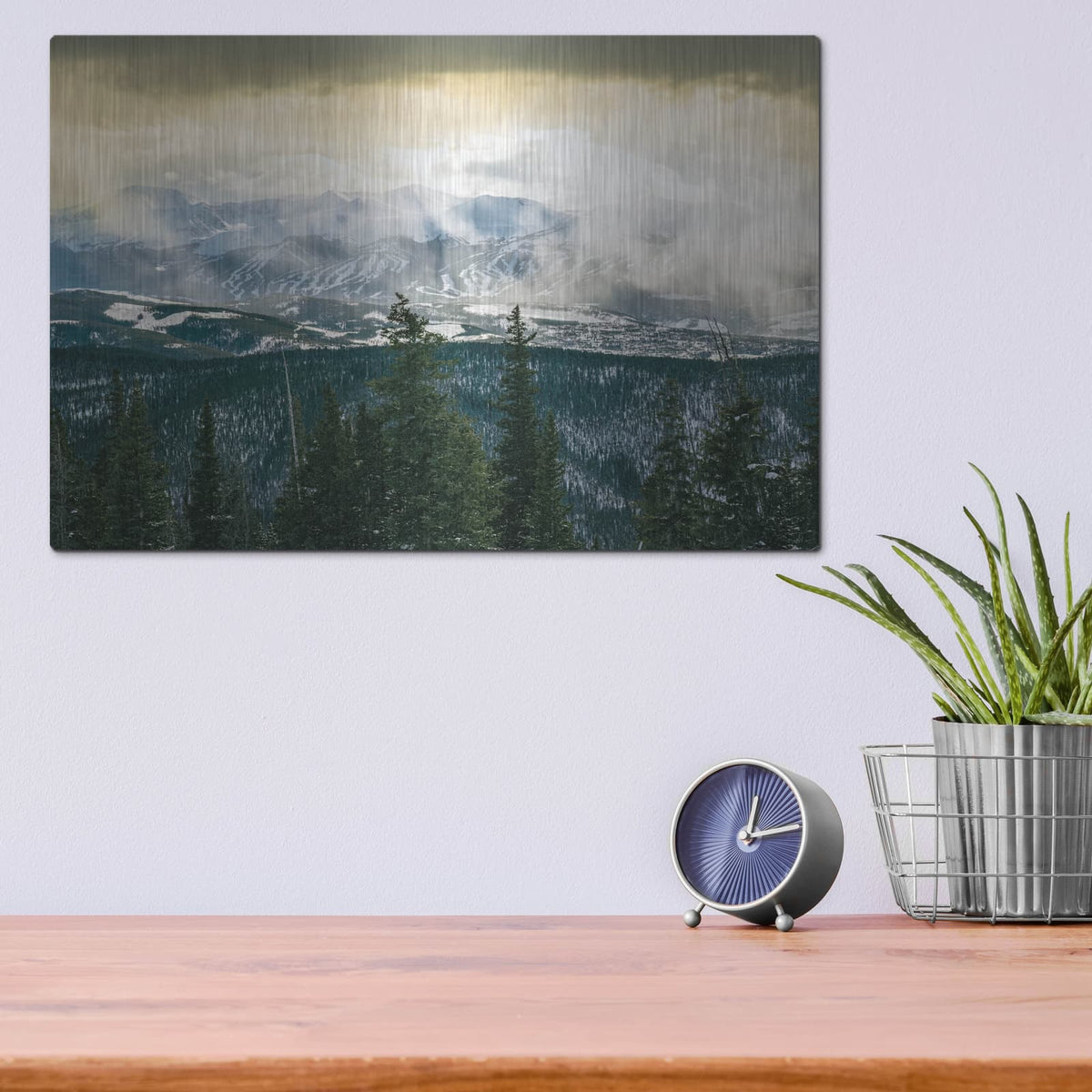 'Breckenridge, Colorado' by Luxe Portfolio – Metal Wall Art, 16x12 room view