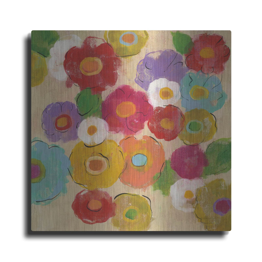 'Bohemian Bouquet II' by Silvia Vassileva – Metal Wall Art