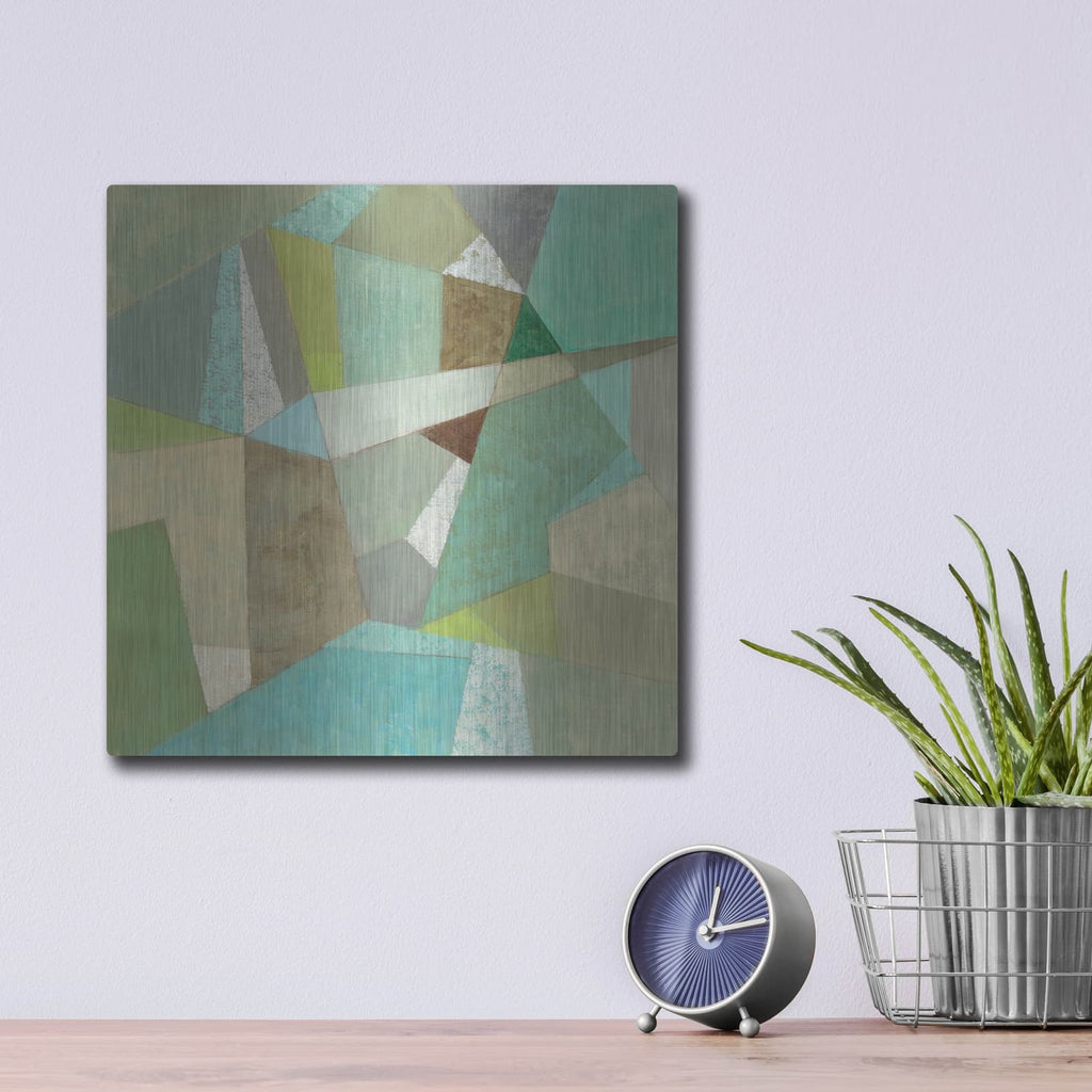 'Spa Geo Metric' by Silvia Vassileva – Metal Wall Art, 12x12 room view