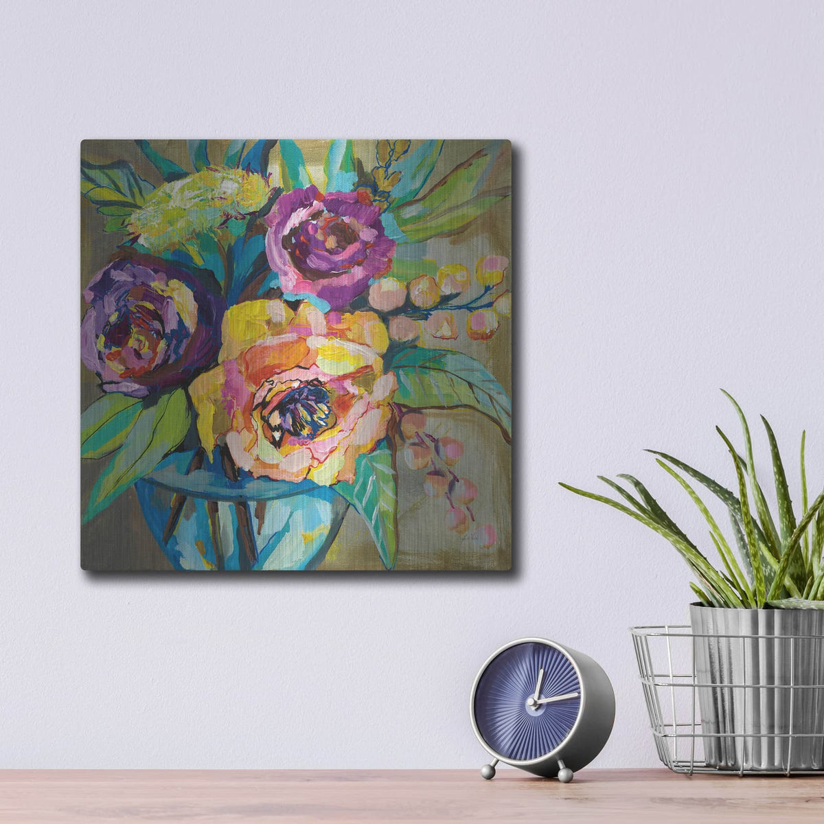 'Coffee Break' by Jeanette Vertentes – Metal Wall Art, 12x12 room view