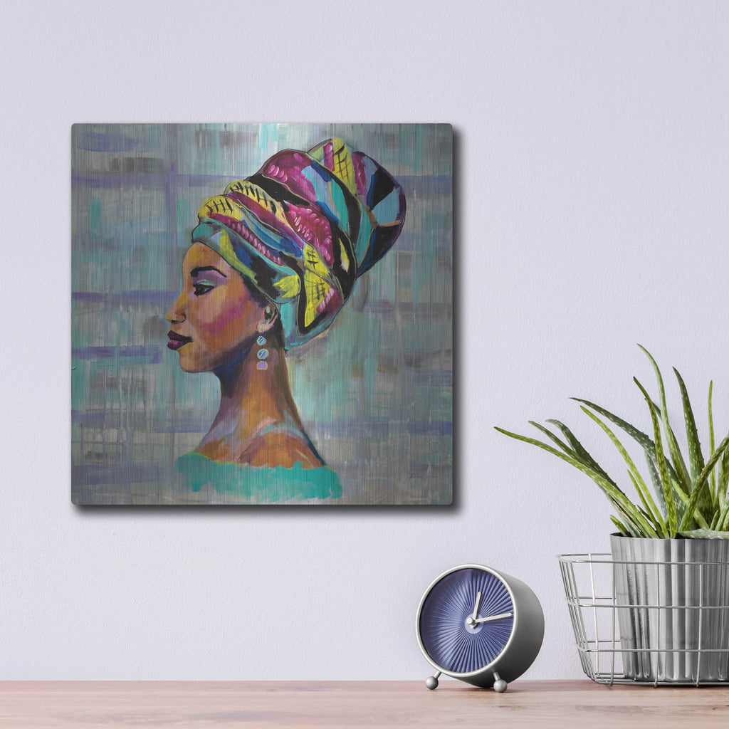 'Fierce' by Jeanette Vertentes – Metal Wall Art, 12x12 room view