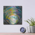 'Lilly Quahog' by Jeanette Vertentes – Metal Wall Art, 12x12 room view