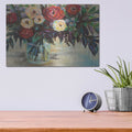 'Winter Floral Crop' by Jeanette Vertentes – Metal Wall Art, 16x12 room view