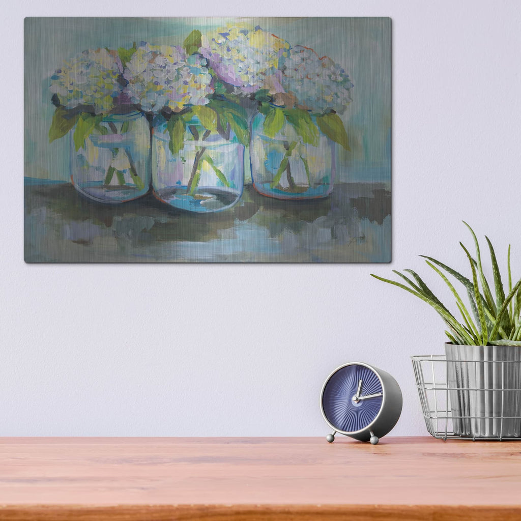 'In a Row' by Jeanette Vertentes – Metal Wall Art, 16x12 room view