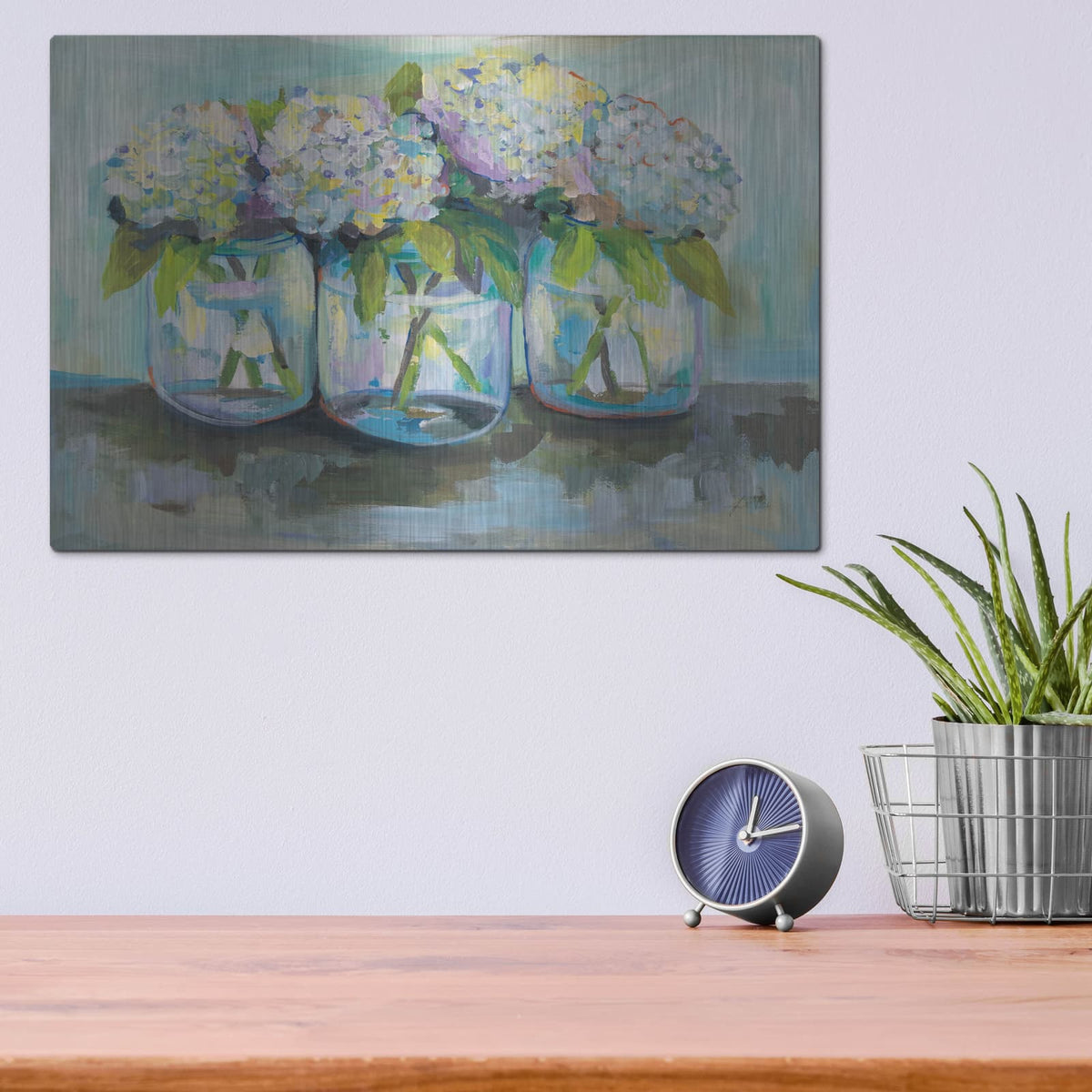 'In a Row' by Jeanette Vertentes – Metal Wall Art, 16x12 room view