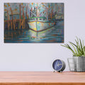 'At the Dock' by Jeanette Vertentes – Metal Wall Art, 16x12 room view
