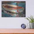 'Solo Boat' by Jeanette Vertentes – Metal Wall Art, 16x12 room view