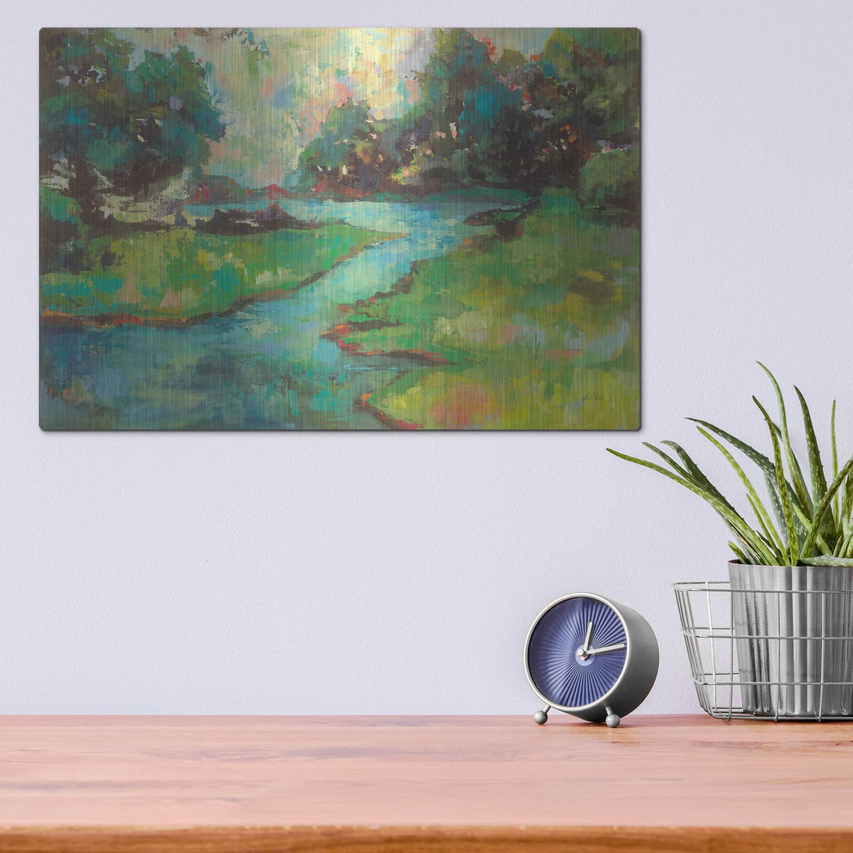 'Landscape in the Park' by Jeanette Vertentes – Metal Wall Art, 16x12 room view