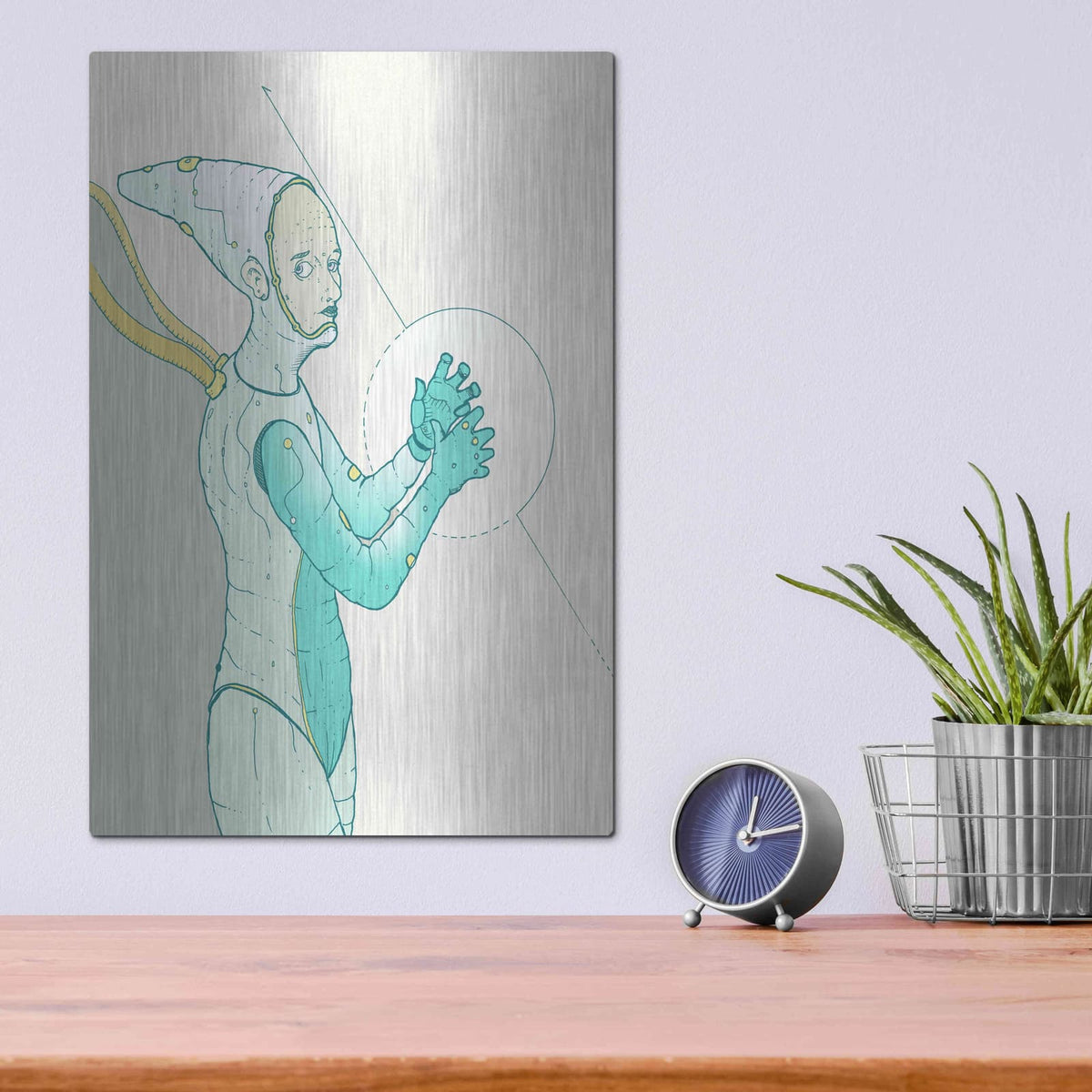 'Alpha Omega Ice' by Craig Snodgrass – Metal Wall Art, 12x16 room view
