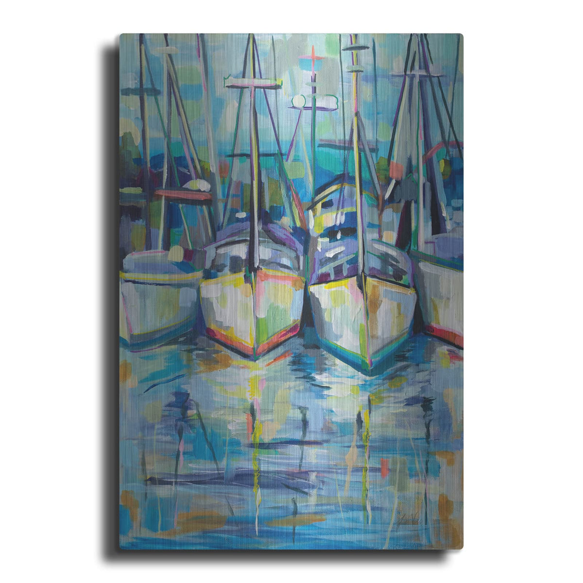 'Morning Dock' by Jeanette Vertentes – Metal Wall Art