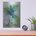 'Palm Leaves I' by Jeanette Vertentes – Metal Wall Art, 12x16 room view