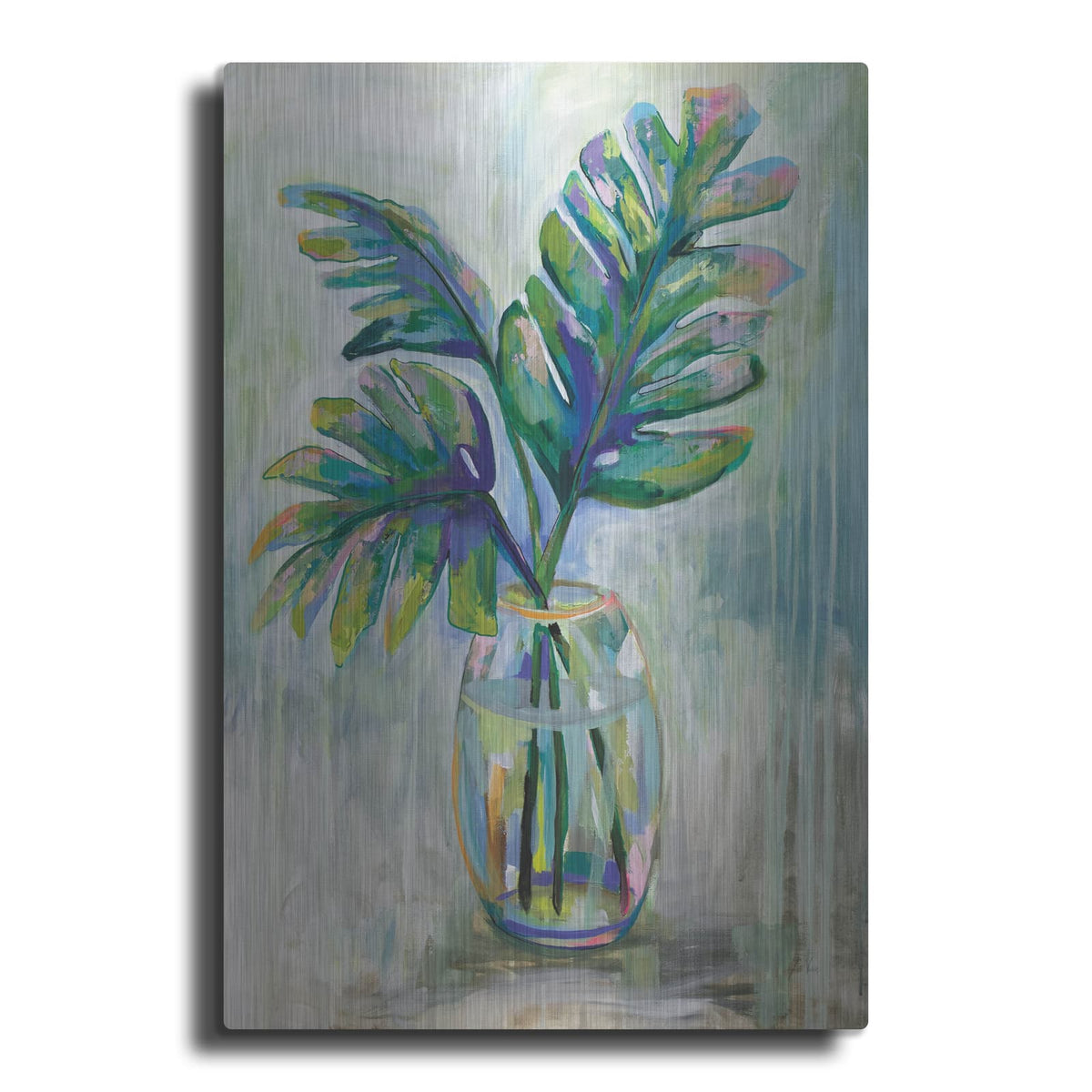 'Palm Leaves II' by Jeanette Vertentes – Metal Wall Art