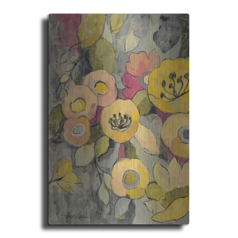 'Yellow Floral Duo II' by Silvia Vassileva – Metal Wall Art