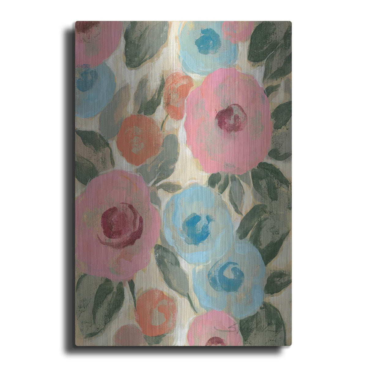 'Parisian Floral III' by Silvia Vassileva – Metal Wall Art
