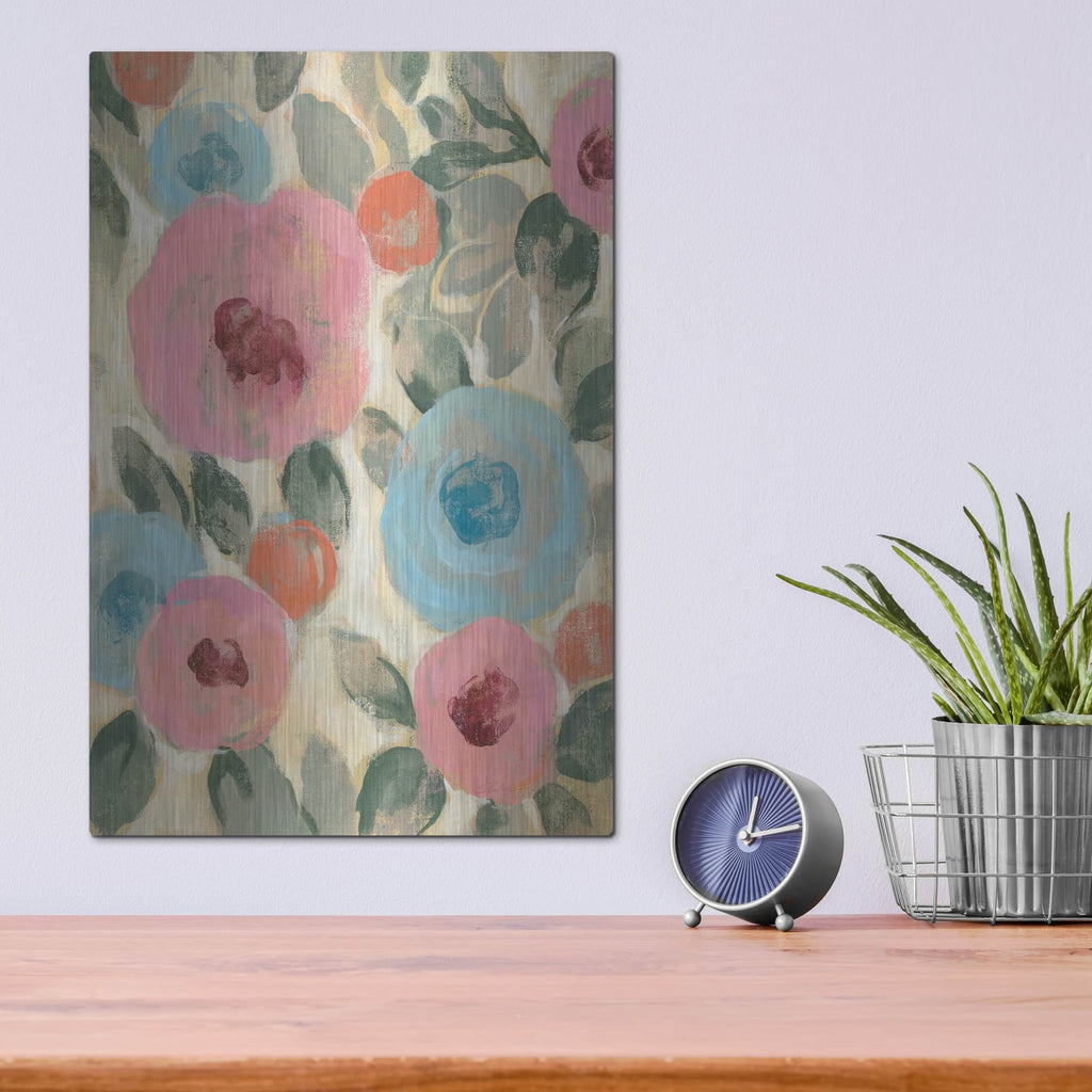 'Parisian Floral II' by Silvia Vassileva – Metal Wall Art, 12x16 room view