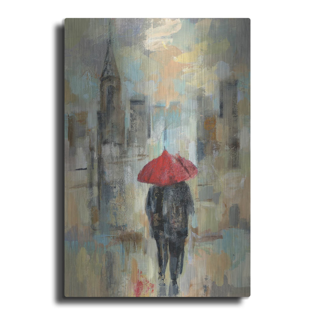 'Rain in the City I' by Silvia Vassileva – Metal Wall Art