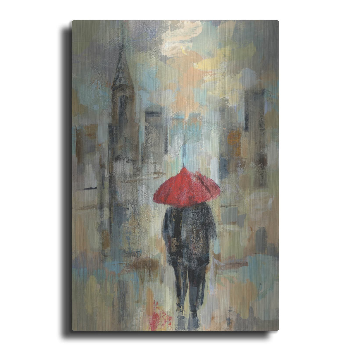 'Rain in the City I' by Silvia Vassileva – Metal Wall Art