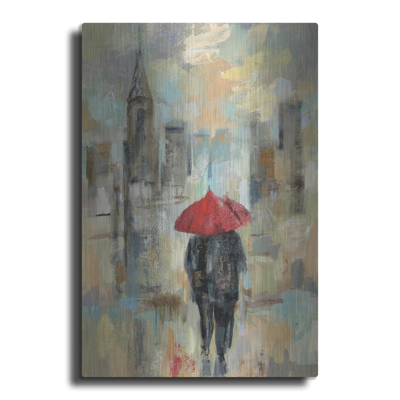 'Rain in the City I' by Silvia Vassileva – Metal Wall Art