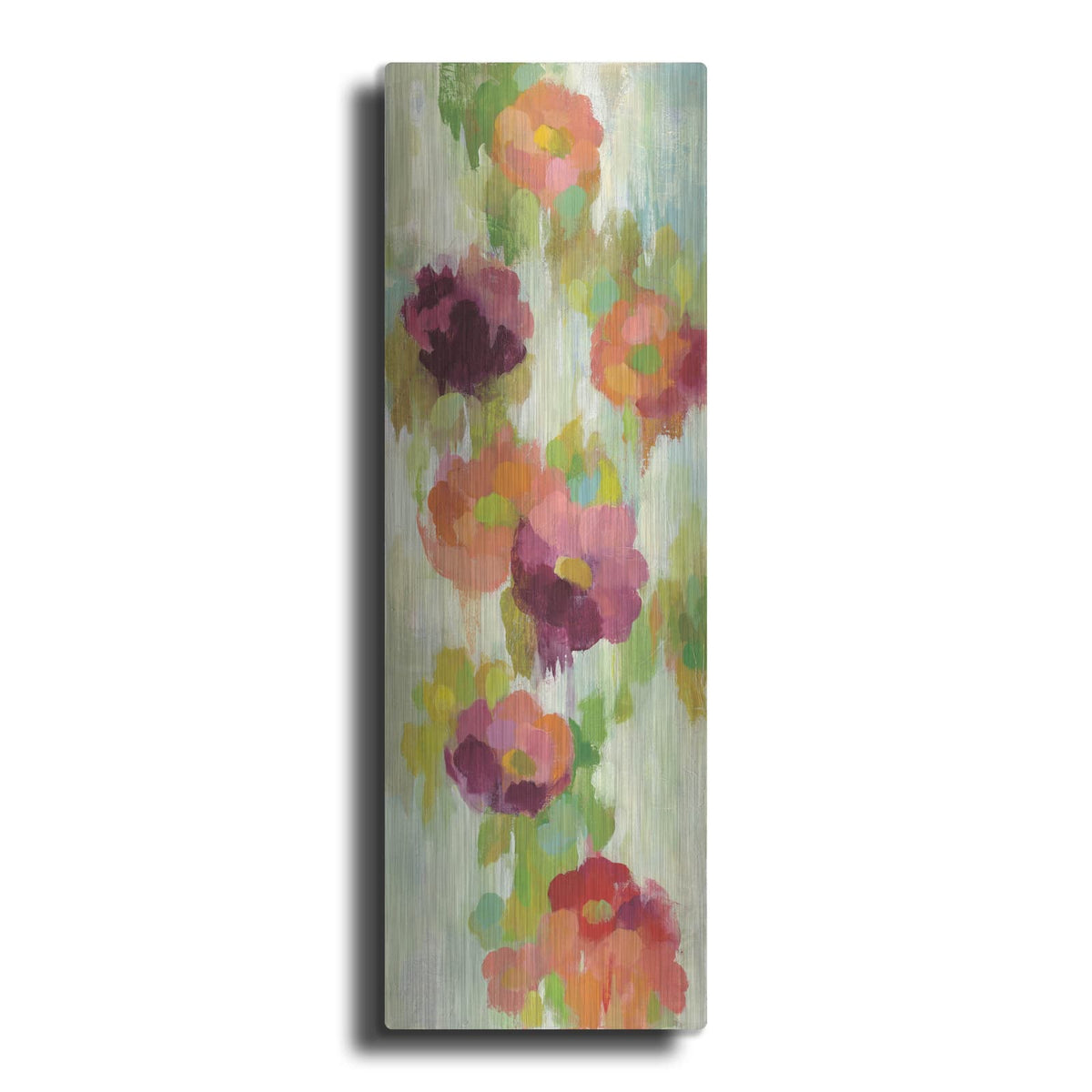 'Coral and Emerald Garden II' by Silvia Vassileva – Metal Wall Art