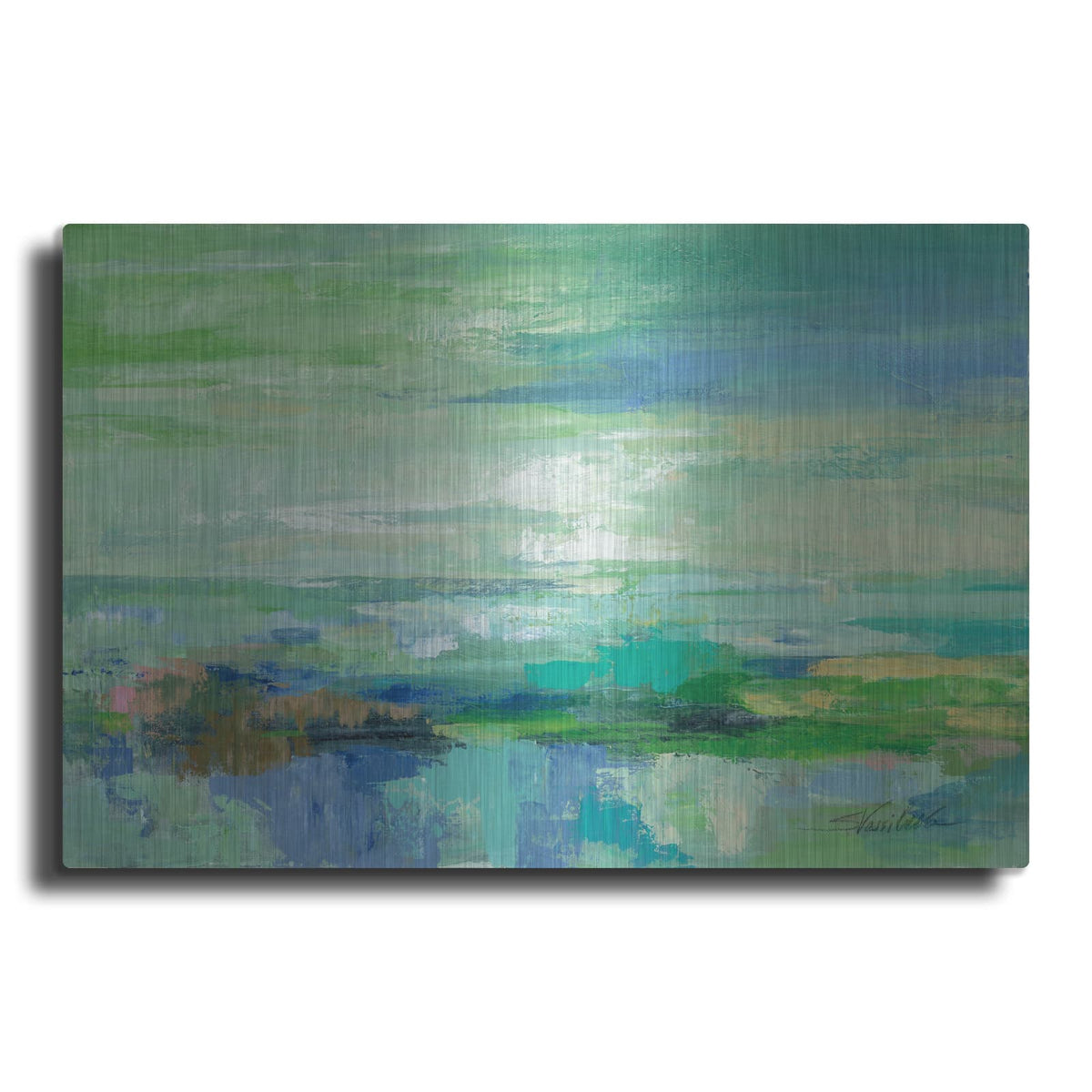 'Emerald Bay' by Silvia Vassileva – Metal Wall Art