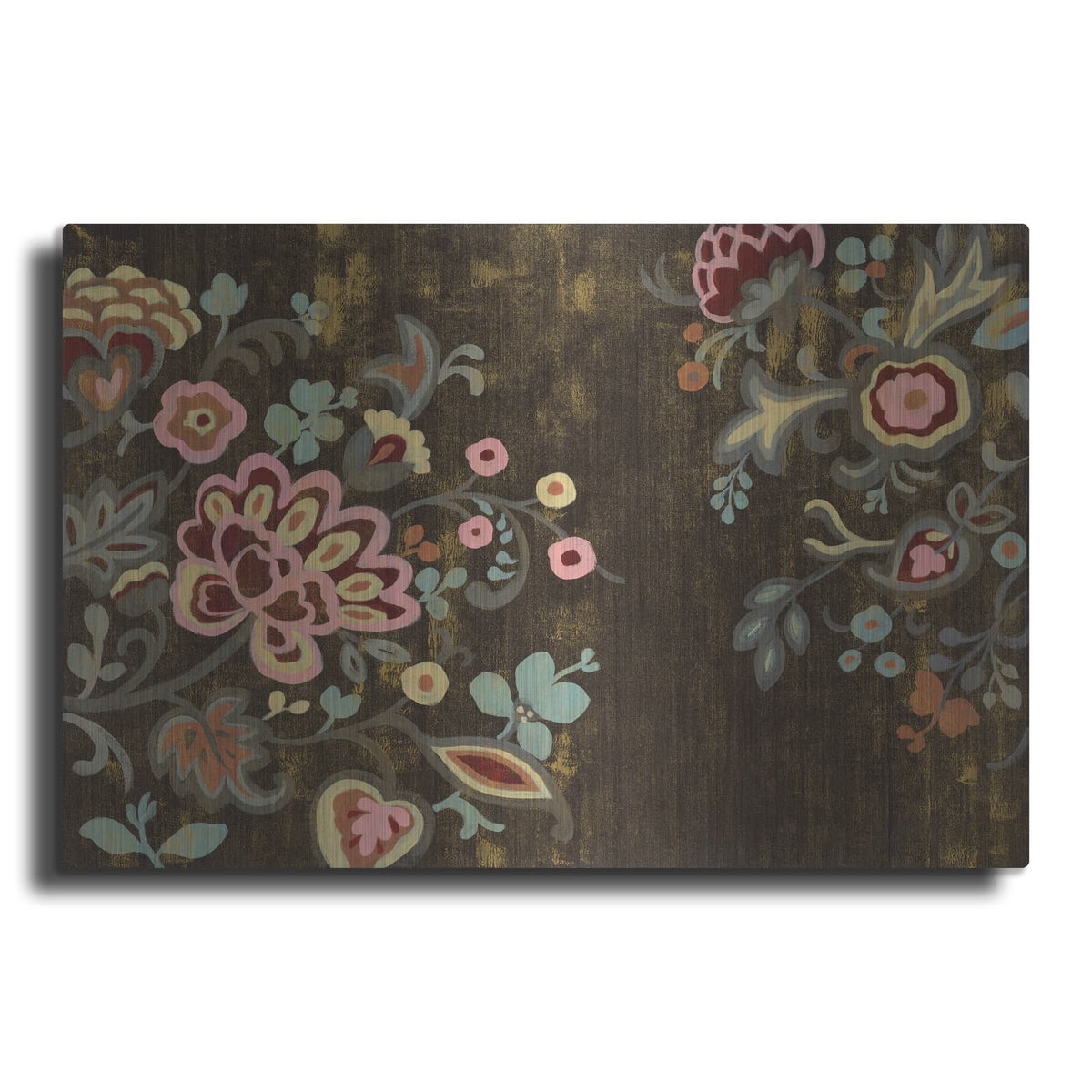 'Decorative Paisley' by Silvia Vassileva – Metal Wall Art