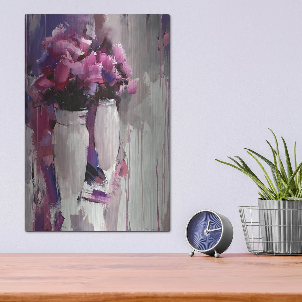 'Purple Bouquet' by Alexander Gunin – Metal Wall Art, 12x16 room view