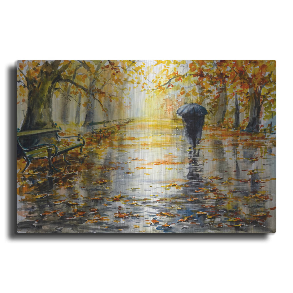 'Autumn Walk' by Luxe Metal Portfolio – Metal Wall Art